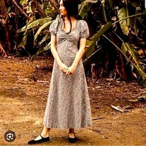 DOEN Dree Dress in Petit Jardin Sz M